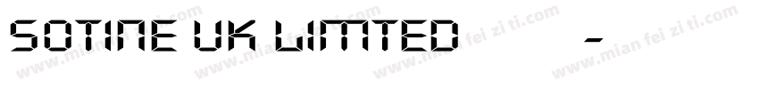 SOTINE UK LIMTED 索汀字体转换